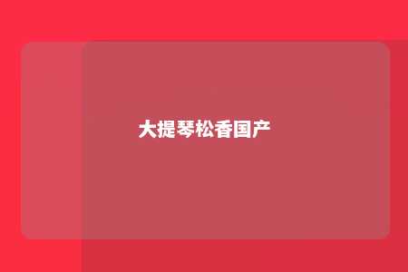 大提琴松香国产