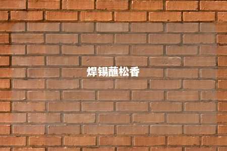 焊锡蘸松香