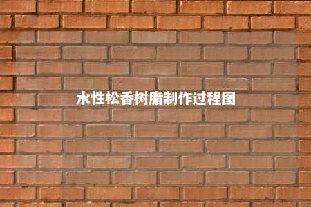 水性松香树脂制作过程图