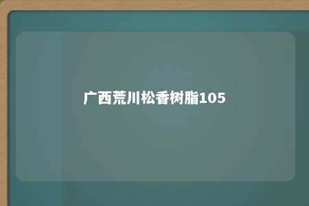 广西荒川松香树脂105