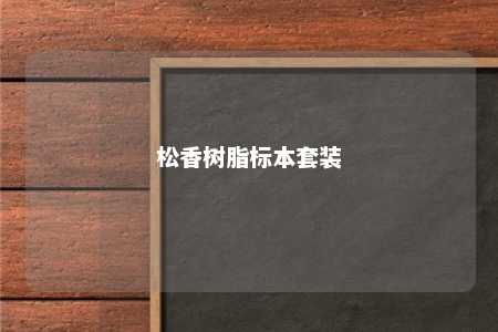 松香树脂标本套装