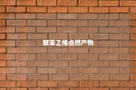 聚苯乙烯点燃产物
