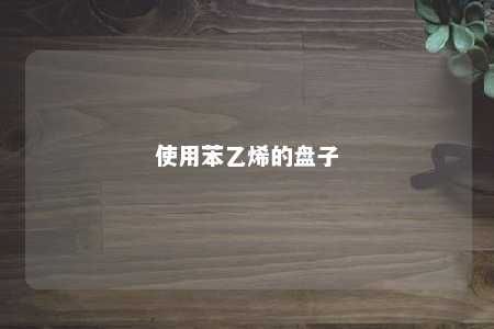 使用苯乙烯的盘子