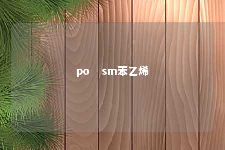 po   sm苯乙烯