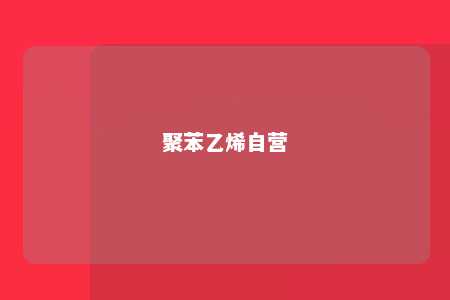 聚苯乙烯自营