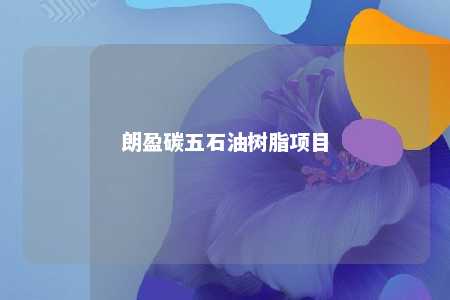 朗盈碳五石油树脂项目