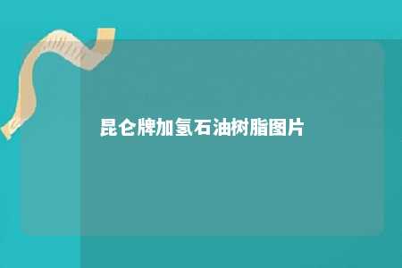 昆仑牌加氢石油树脂图片