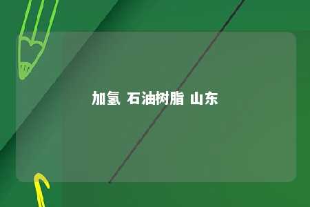 加氢 石油树脂 山东