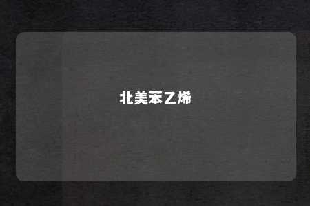 北美苯乙烯