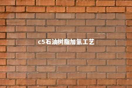 c5石油树脂加氢工艺