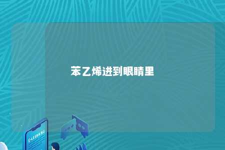 苯乙烯进到眼睛里