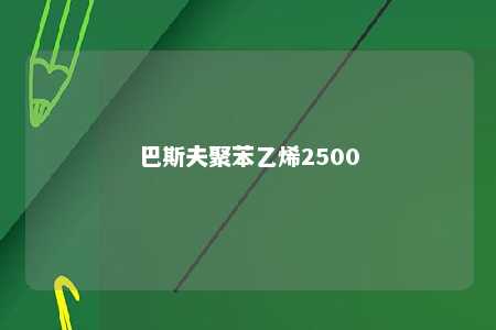 巴斯夫聚苯乙烯2500