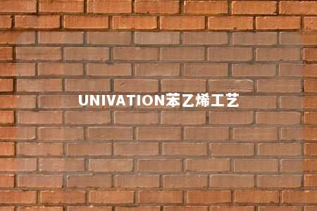 UNIVATION苯乙烯工艺