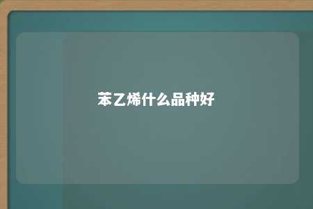 苯乙烯什么品种好