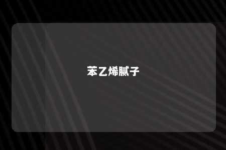 苯乙烯腻子
