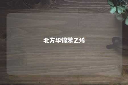 北方华锦苯乙烯