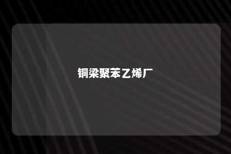 铜梁聚苯乙烯厂