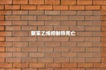 聚苯乙烯抑制铁死亡
