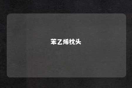 苯乙烯枕头