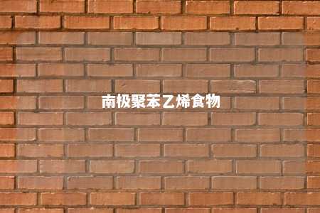 南极聚苯乙烯食物