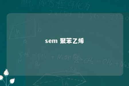 sem 聚苯乙烯