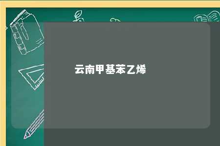云南甲基苯乙烯