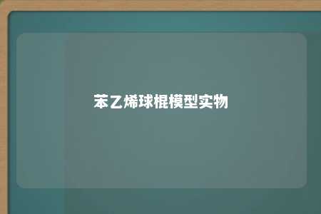 苯乙烯球棍模型实物