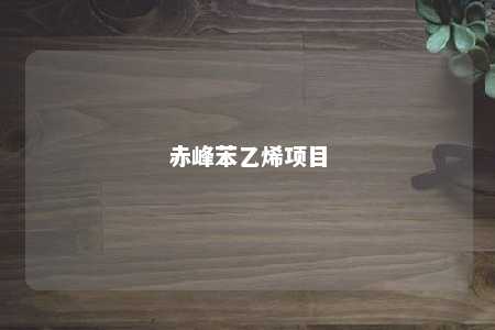 赤峰苯乙烯项目