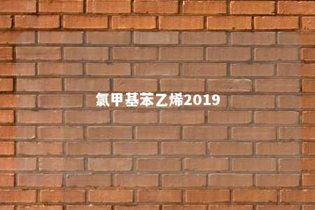氯甲基苯乙烯2019
