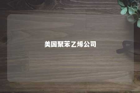 美国聚苯乙烯公司