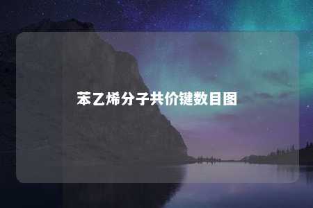 苯乙烯分子共价键数目图