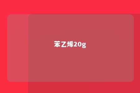 苯乙烯20g