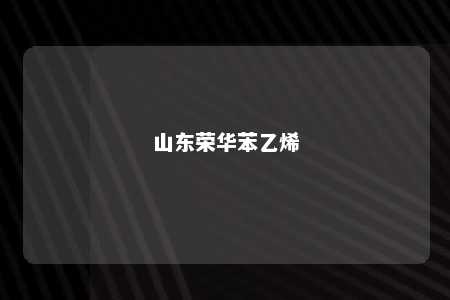 山东荣华苯乙烯