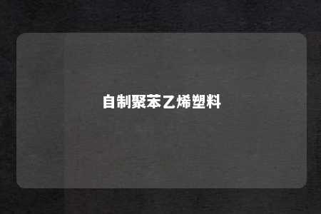 自制聚苯乙烯塑料