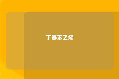 丁基苯乙烯