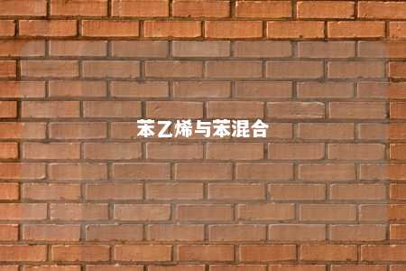 苯乙烯与苯混合