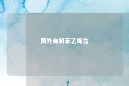 国外自制苯乙烯盒