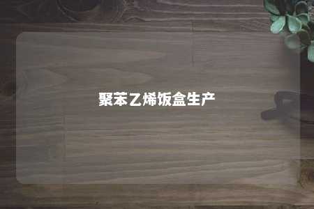 聚苯乙烯饭盒生产