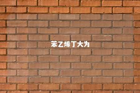 苯乙烯丁大为