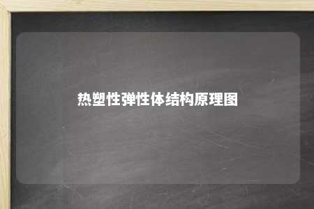 热塑性弹性体结构原理图