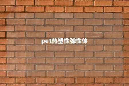 pet热塑性弹性体