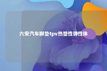 六安汽车脚垫tpv热塑性弹性体