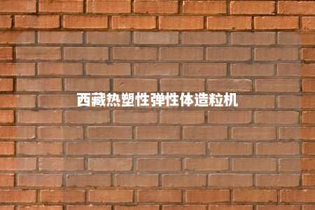 西藏热塑性弹性体造粒机