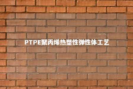 PTPE聚丙烯热塑性弹性体工艺
