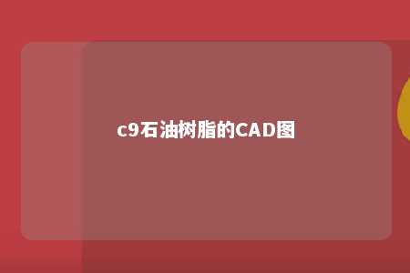 c9石油树脂的CAD图