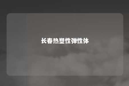 长春热塑性弹性体