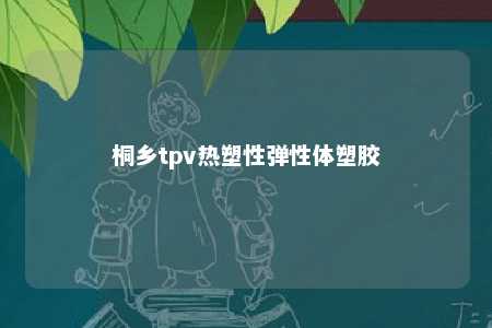 桐乡tpv热塑性弹性体塑胶