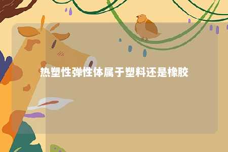 热塑性弹性体属于塑料还是橡胶