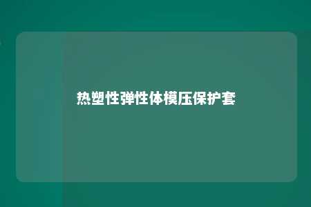 热塑性弹性体模压保护套