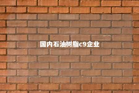 国内石油树脂c9企业